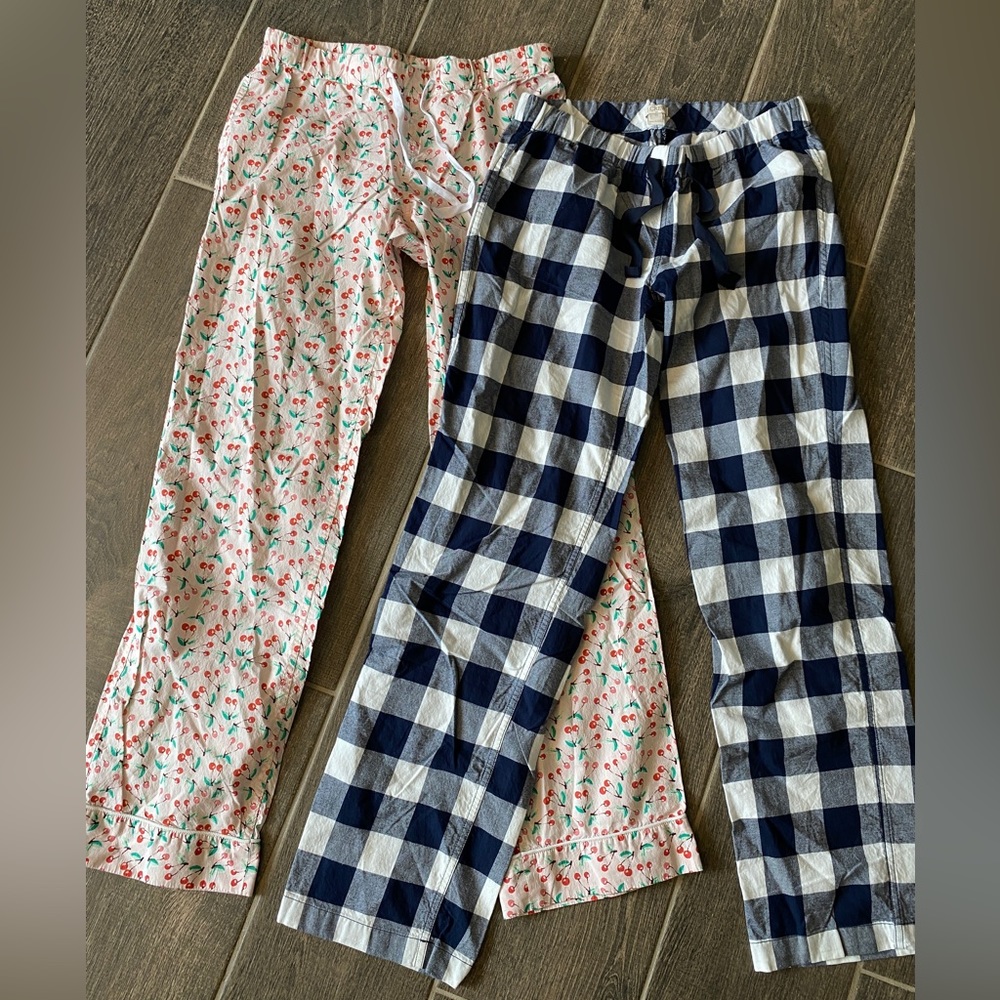 Lot of 2 J Crew PJ bottoms